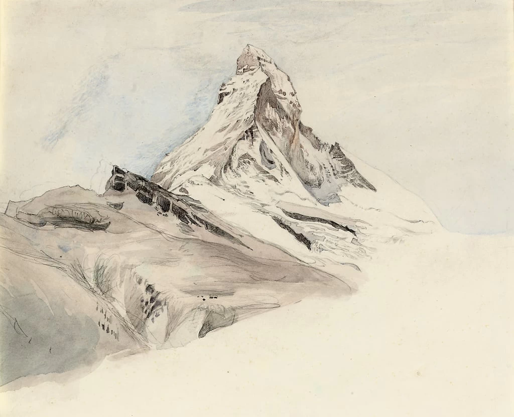 Il Cervino, Svizzera, da nord - est, 1849